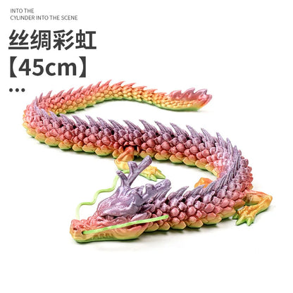 3D Printed Laser Holographic Chinese Dragon Unique Aquarium Decoration and Collectible