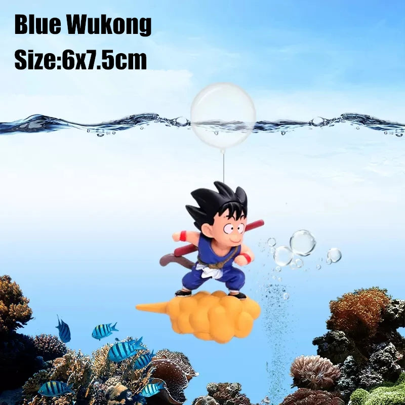 Charming Floating Wukong Aquarium Decoration Cartoon PVC Fish Tank Ornament