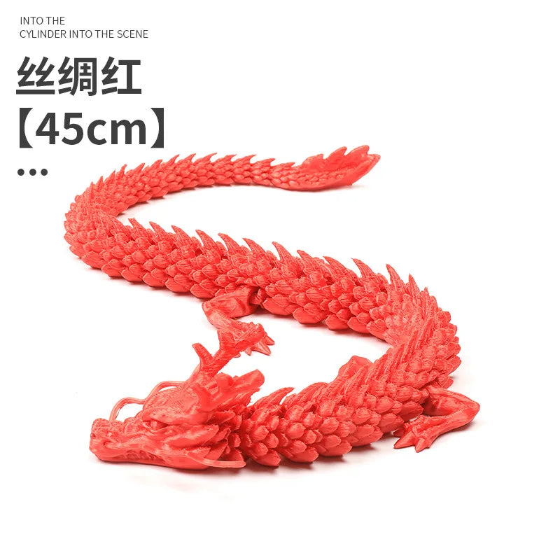 3D Printed Laser Holographic Chinese Dragon Unique Aquarium Decoration and Collectible