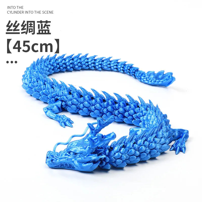 3D Printed Laser Holographic Chinese Dragon Unique Aquarium Decoration and Collectible