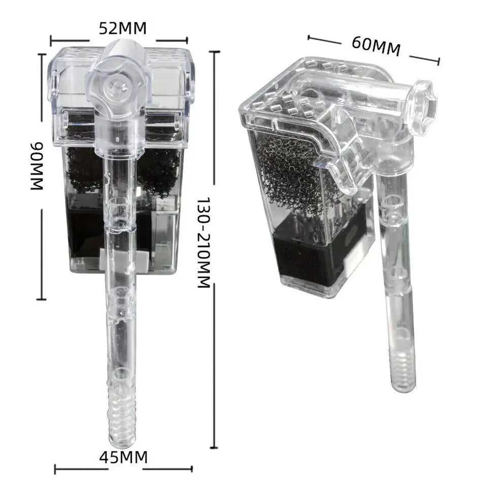 USB-Powered Mini Aquarium Waterfall Filter Quiet, Compact, and Adjustable Oxygen Pump