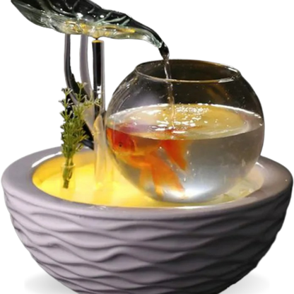 Elegant 2 in 1 Tabletop Humidifier and Fish Bowl with LED Light