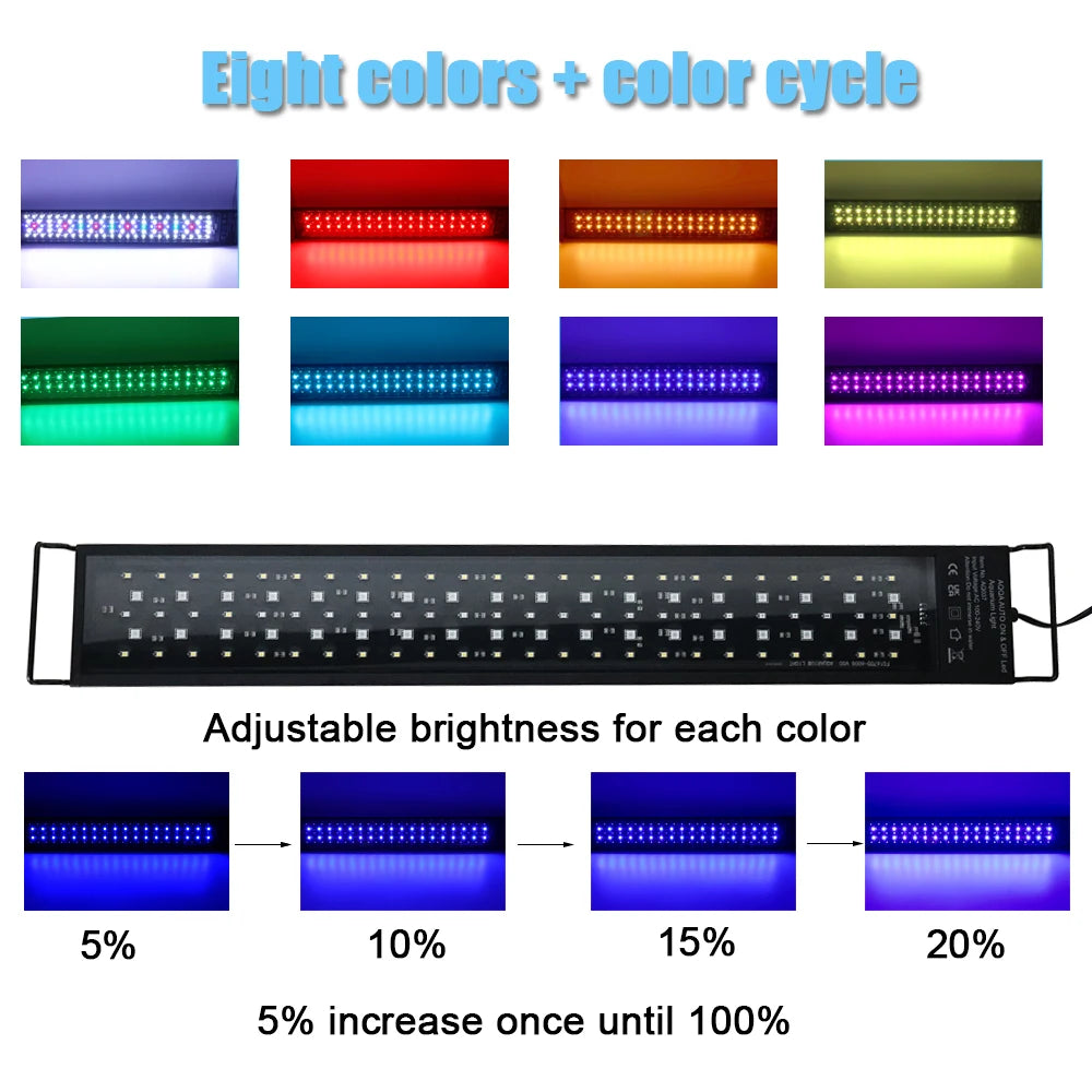 24/7 Full Spectrum Aquarium LED Light Plant Growth and Decorative Lighting