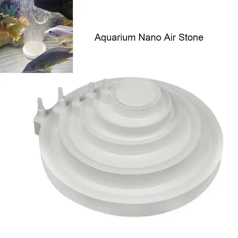 Durable Nano Air Stone for Aquarium 35/50/80/100mm Oxygen Aerator & Hydroponic Accessories