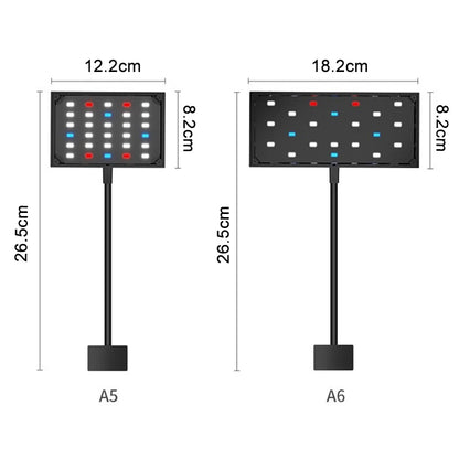 USB Aquarium LED Light Full Spectrum Grow Lamp with Adjustable Brightness, Timer, and 360° Rotatable Design