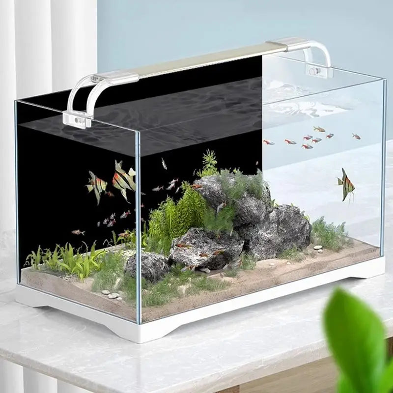 Static Cling Black Aquarium Background Tear-Resistant Fish Tank Backdrop