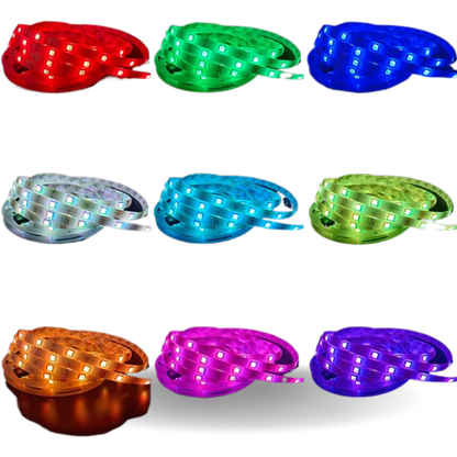 5 to 30M Length Waterproof LED Strip Lights with Bluetooth Control