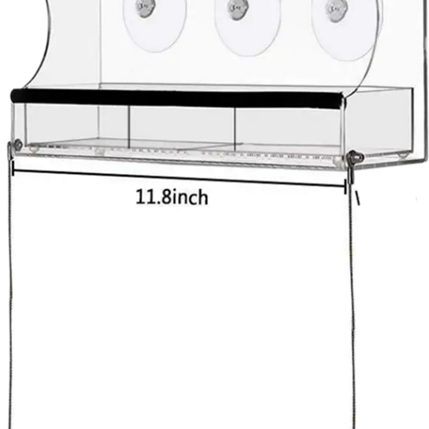 Window Hanging Acrylic Bird Feeder  Clear and Durable Feeder for Indoor and Outdoor Use