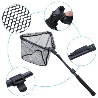 47 Inches Retractable Fly Fishing Net for Fish Farming, Aquaculture, Ponds, and Koi Care