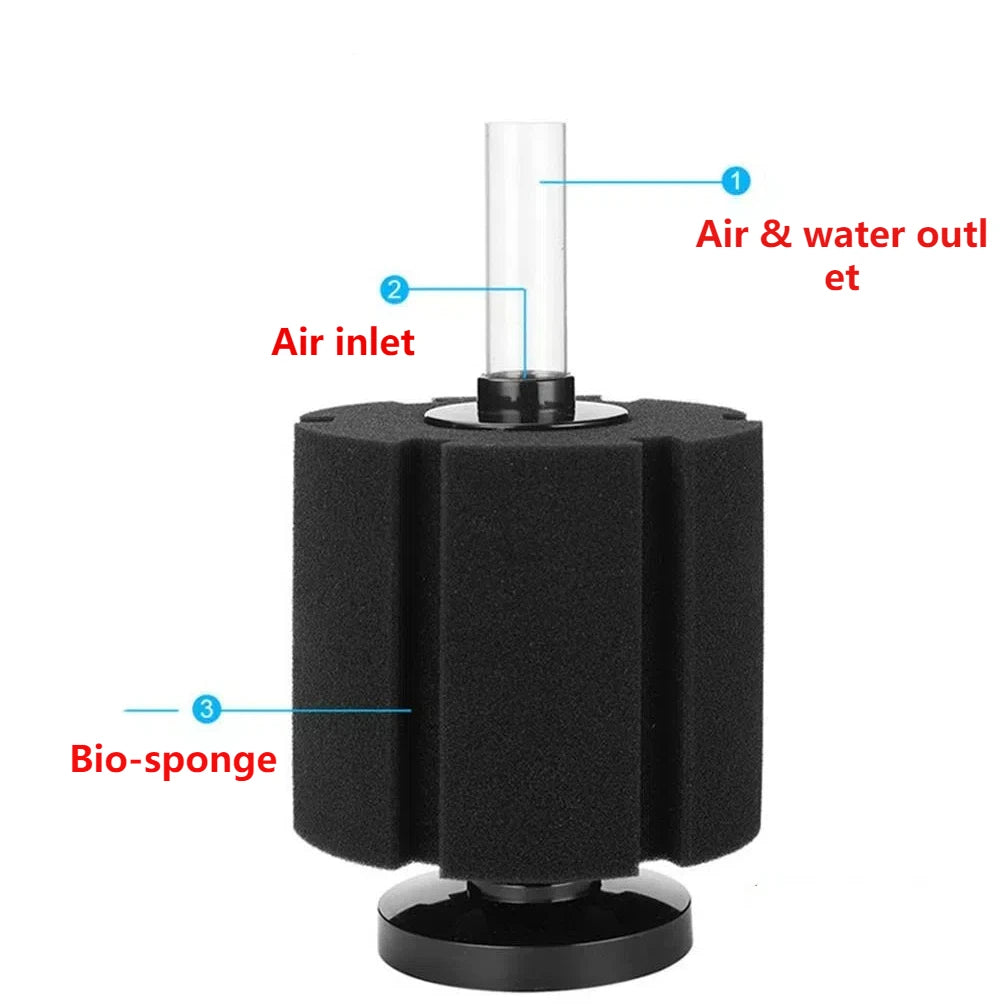 Efficient Aquarium Filter Sponge for Air Pumps Biochemical Sponge Filter with Advanced Biological Filtration