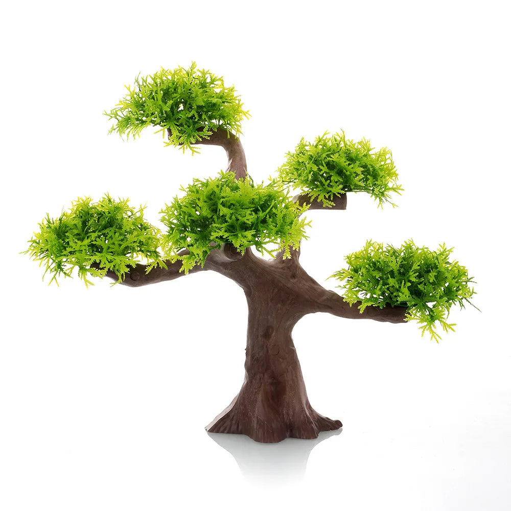 Simulation Moss Tree Plastic Fake Water Plant & Sunken Wood Aquarium Landscaping Decoration