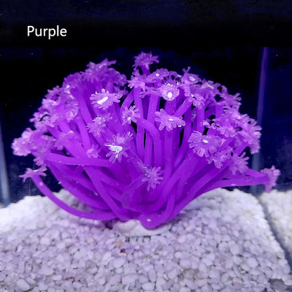 Artificial Coral Aquarium Fish Tank Decoration Soft Simulation Water Grass Ornament for Freshwater and Saltwater Tanks