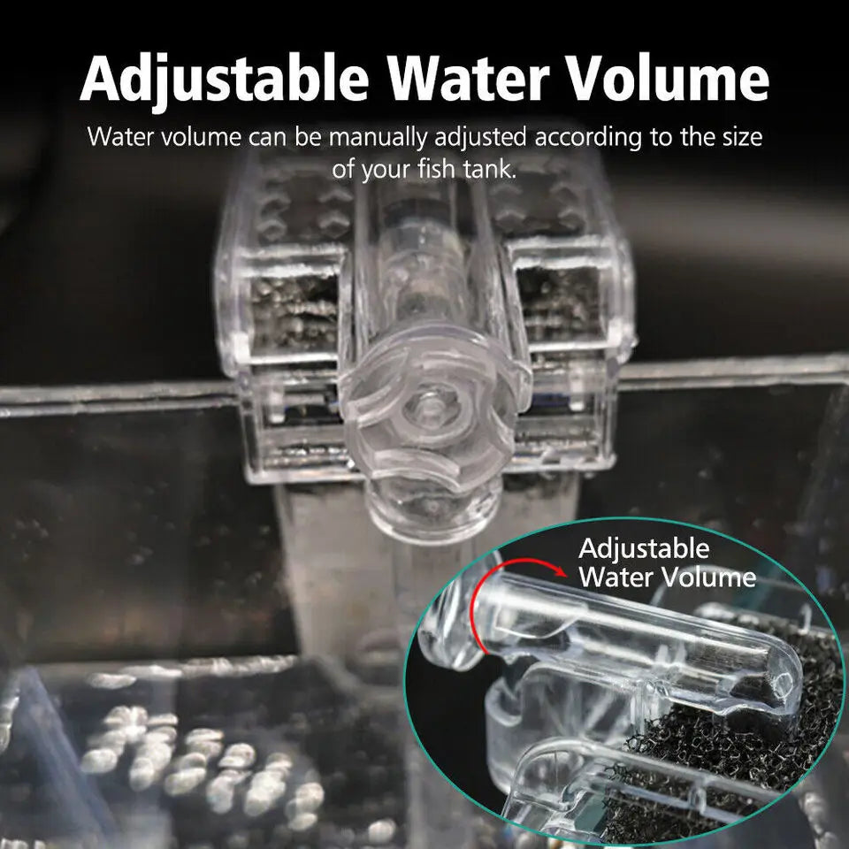 USB-Powered Mini Aquarium Waterfall Filter Quiet, Compact, and Adjustable Oxygen Pump