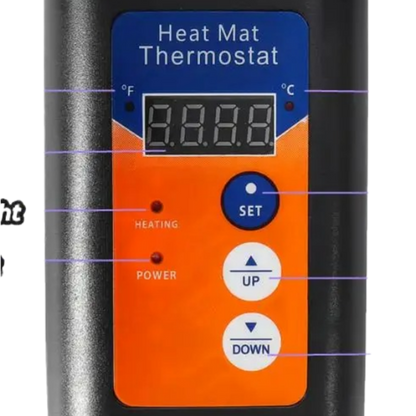 1000W Reptile Thermostat Temperature Controller for Terrariums and Reptile Enclosures