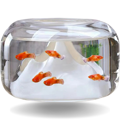 New Unique Mini Fish Bowls Aquarium for Home and Office Decor