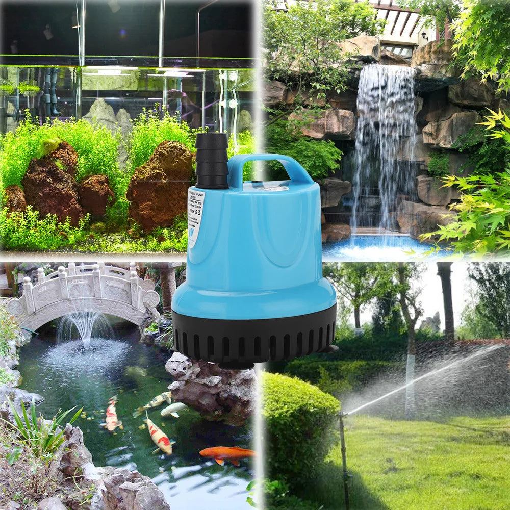 High-Capacity Submersible Water Pump for Aquariums and Fish Tanks