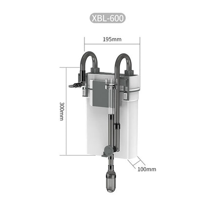 220V 7W Silent Aquarium Wall Mounted Filter for Crystal Clear Fish Tanks