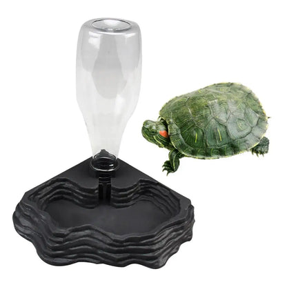 400ml Pet Reptile Feeding Dispenser Bowl Food and Water Feeder for Lizards, Snakes, and Turtles