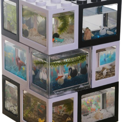 Stackable Space Saving Betta Fish Tank Aquarium