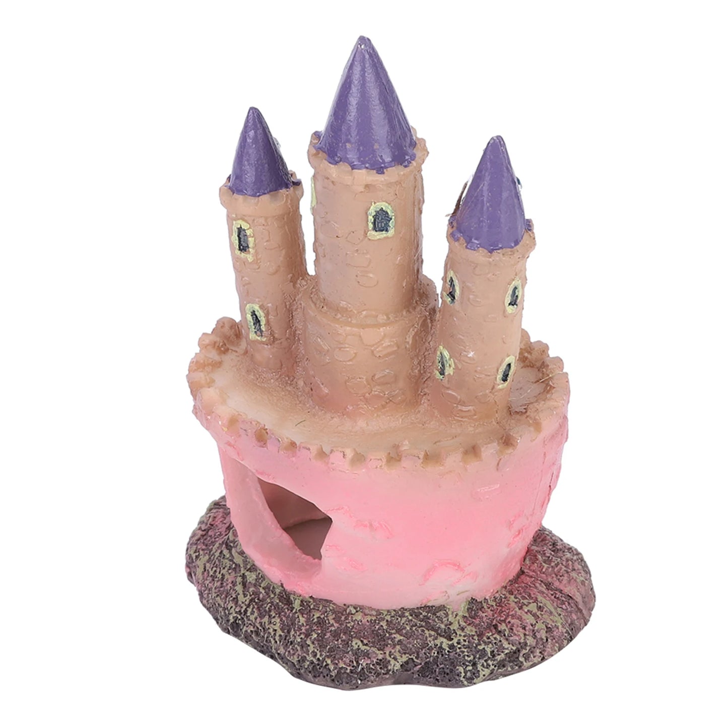 Cartoon Castle Resin Aquarium Decoration Fun Fish Tank Landscape Ornament