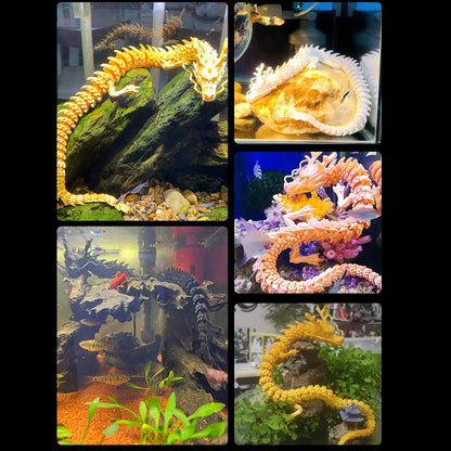 3D Holographic Chinese Dragon  Stunning Aquarium & Collectible Display Piece