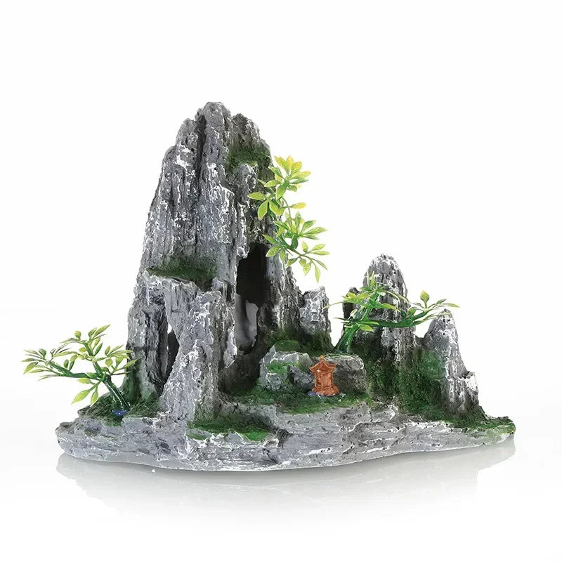 Resin Aquarium Landscape Rockery Decoration Natural Fish Tank Landscaping Ornament Aquariums Accessories