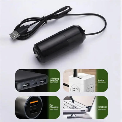 USB Silent Aquarium Air Pump Mini Oxygen Compressor for Small Fish Tanks (5V, 1W)