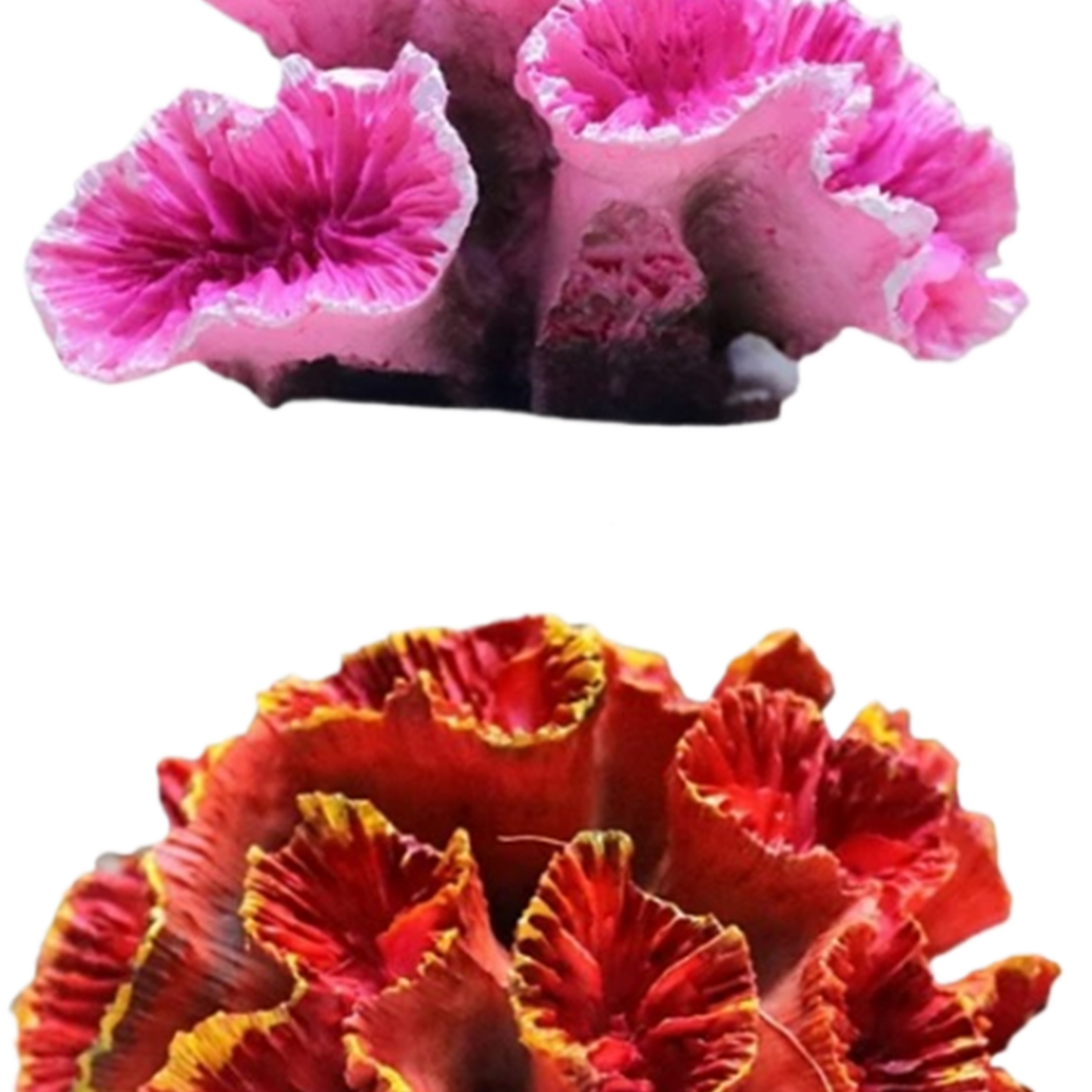 Resin Artificial Aquarium Fish Tank Decoration  Realistic Fox Coral