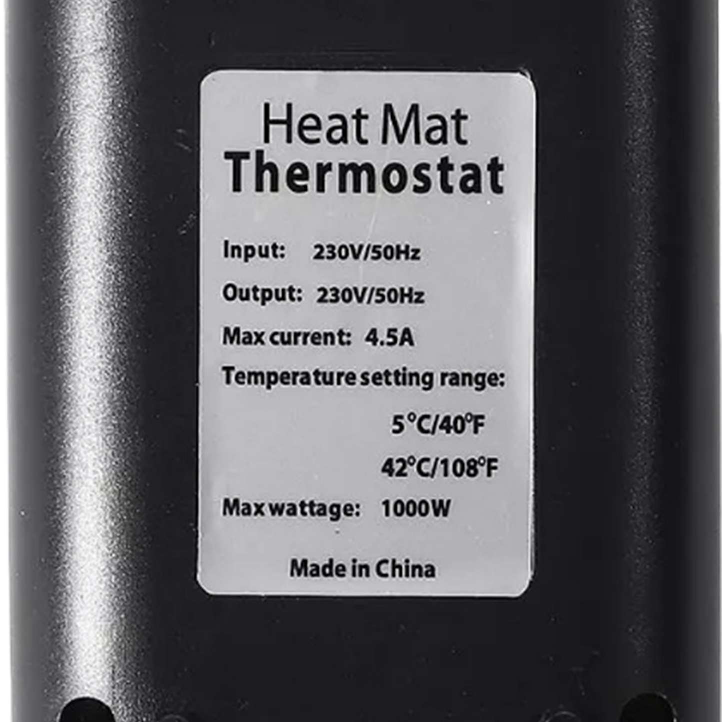 1000W Reptile Thermostat Temperature Controller for Terrariums and Reptile Enclosures