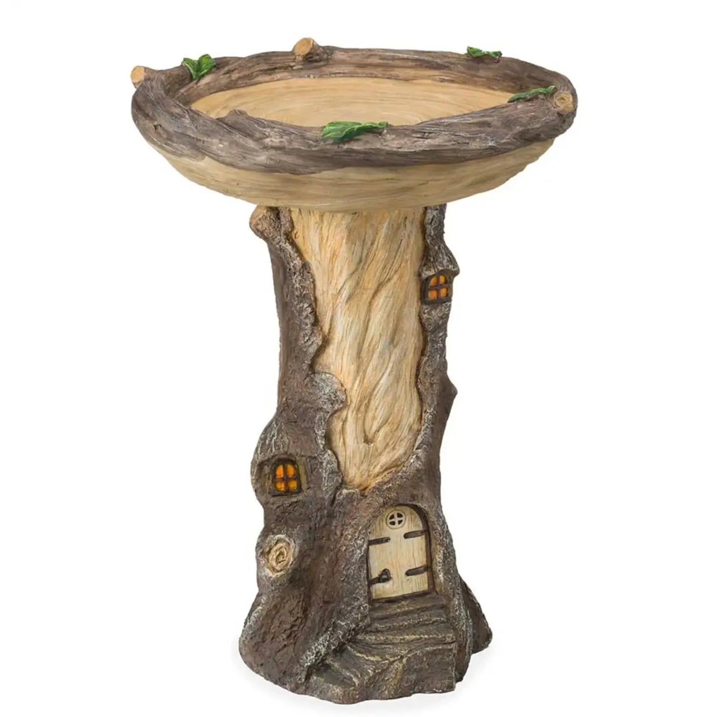 Resin Bird Bath Feeder  Versatile for Desktop, Outdoor, and Indoor Use