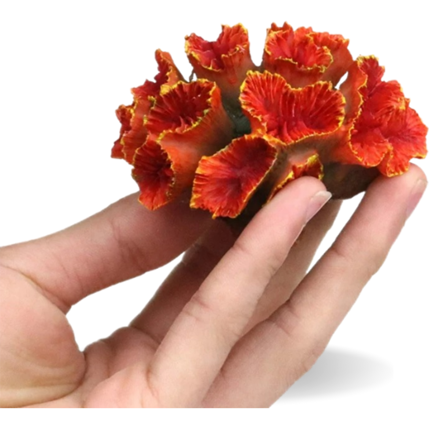 Resin Artificial Aquarium Fish Tank Decoration  Realistic Fox Coral