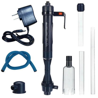 Electric Aquarium Fish Tank Siphon Pump and Gravel Cleaner Vacuum Effortless Water Changing and Cleaning