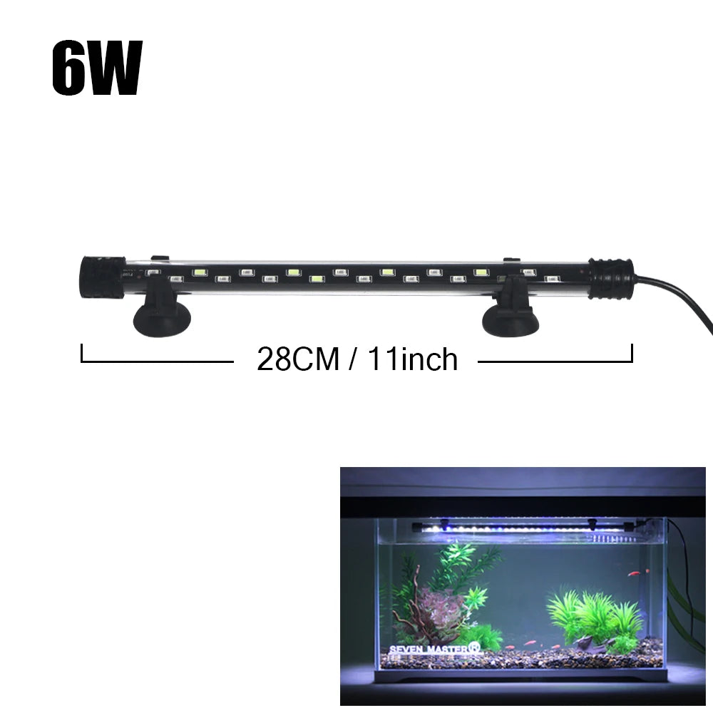 Waterproof LED Aquarium Light Plant Grow Lamp for Fish Tank