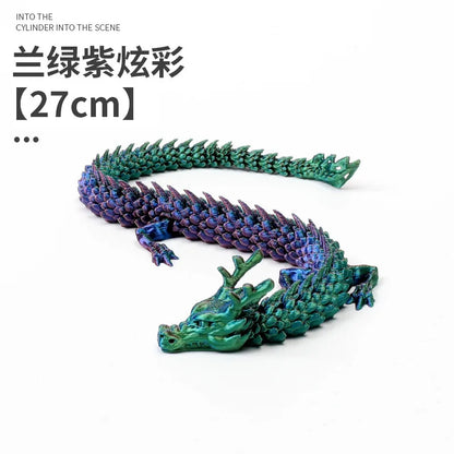 3D Printed Laser Holographic Chinese Dragon Unique Aquarium Decoration and Collectible