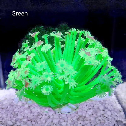 Artificial Coral Aquarium Fish Tank Decoration Soft Simulation Water Grass Ornament for Freshwater and Saltwater Tanks