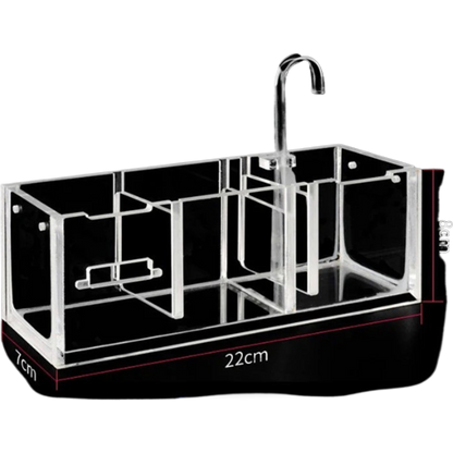 2-6 Grid Hang On Aquarium Pump Filter with Oxygen Box