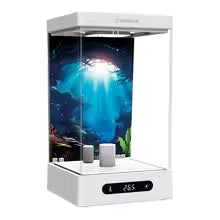 Smart Betta Fish Tank – Mini Desktop Self-Circulating Aquarium with Intelligent Heating, RGB Lighting & App Control (1.6L)