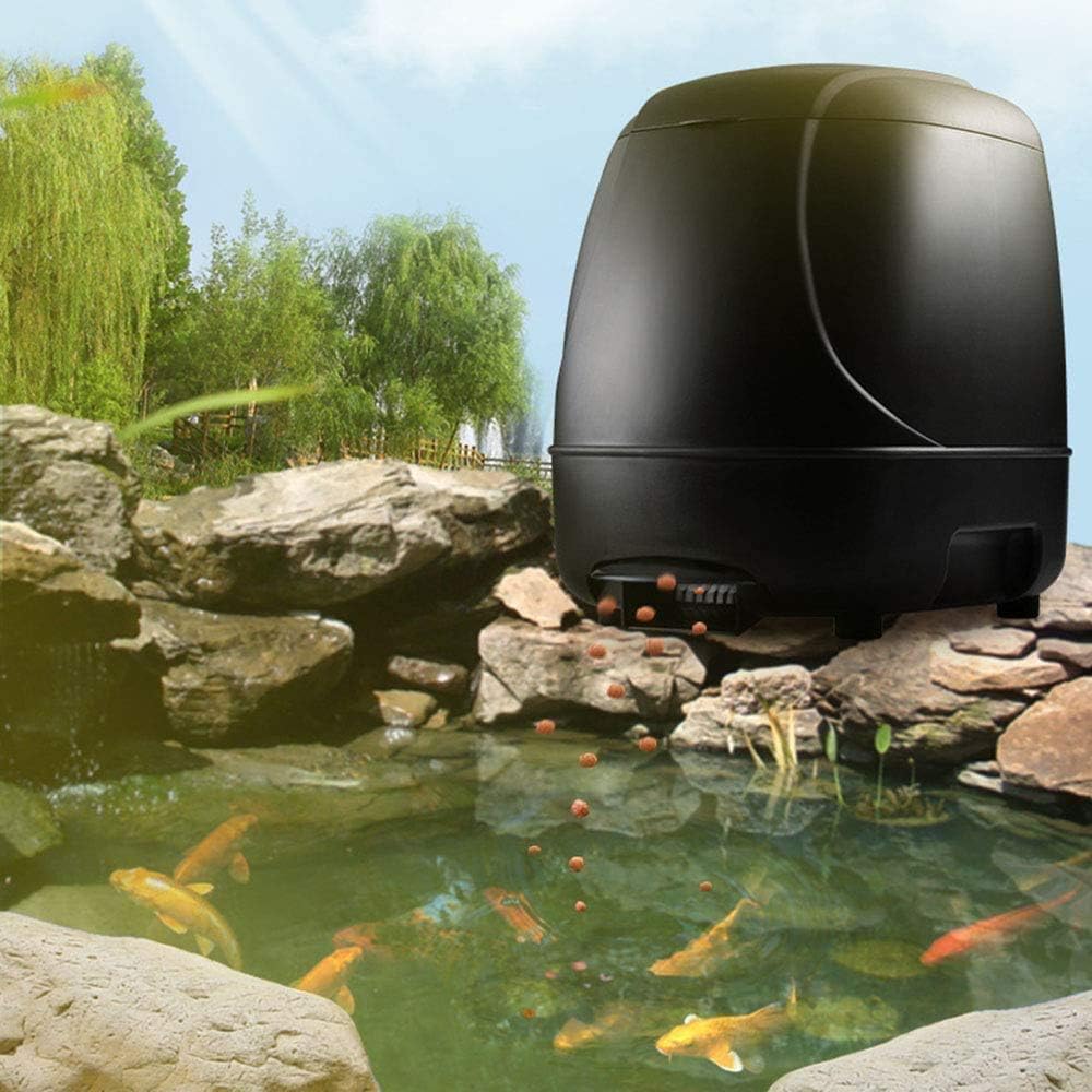10L Large Capacity Automatic Outdoor Fish Feeder for Ponds, Lakes, and Water Gardens