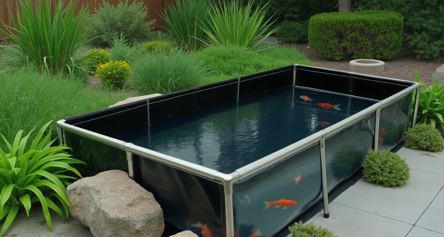 160 Gallons Heavy-Duty Aquaculture Fish Breeding Tank