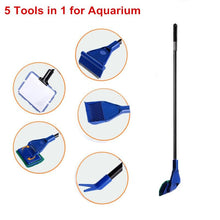 Load image into Gallery viewer, 5 in 1 Aquarium Fish Tank Cleaning Tools - MK Aquarium Store
