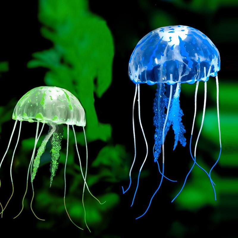 Glow in the Dark Artificial Jellyfish Aquarium Decor SavageBrute