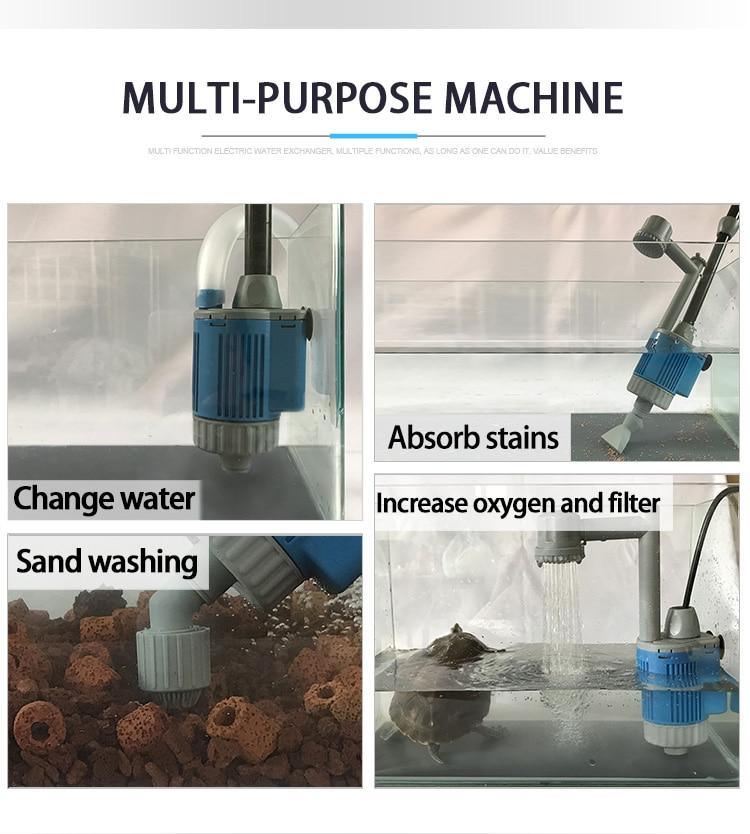 All in One Automatic Aquarium Fish Tank Pump Gravel Cleaner - MK Aquarium Store