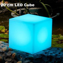 Load image into Gallery viewer, 4-10 Inches LED Cube Lights Glow Chairs for Pond Garden Patio Decorations Light
