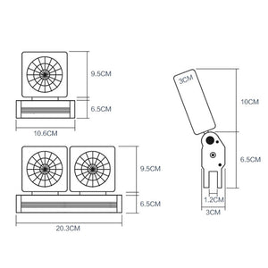 1 - 4 Fans Aquarium Fish Tank Cooling Fan Chiller System