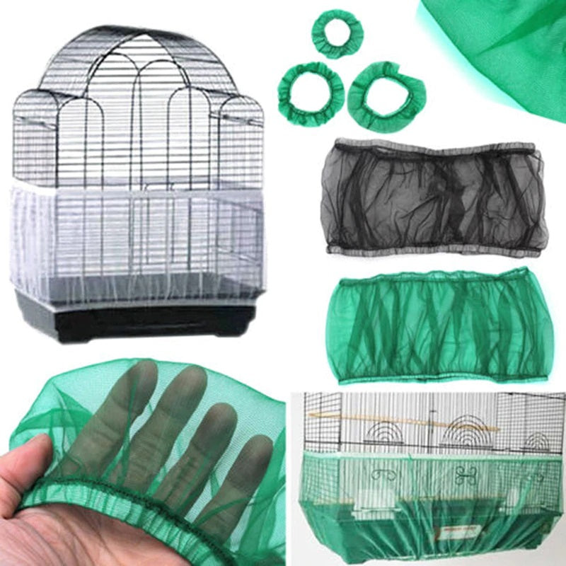 Nylon Mesh Parrot Lovebirds Bird Cage Net Cover