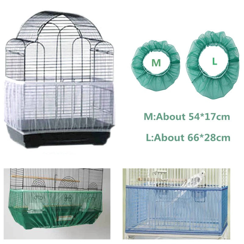 Nylon Mesh Parrot Lovebirds Bird Cage Net Cover