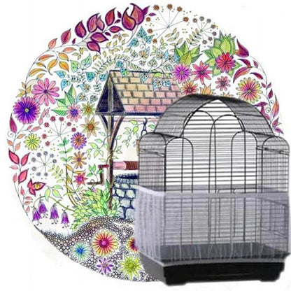 Nylon Mesh Parrot Lovebirds Bird Cage Net Cover