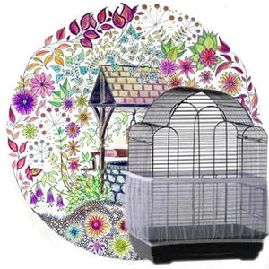 Nylon Mesh Parrot Lovebirds Bird Cage Net Cover