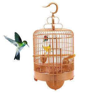 Elegant Parrot Cockatiel Parakeet Lovebirds Pet Birdhouse Cage With Feeder and Water Container