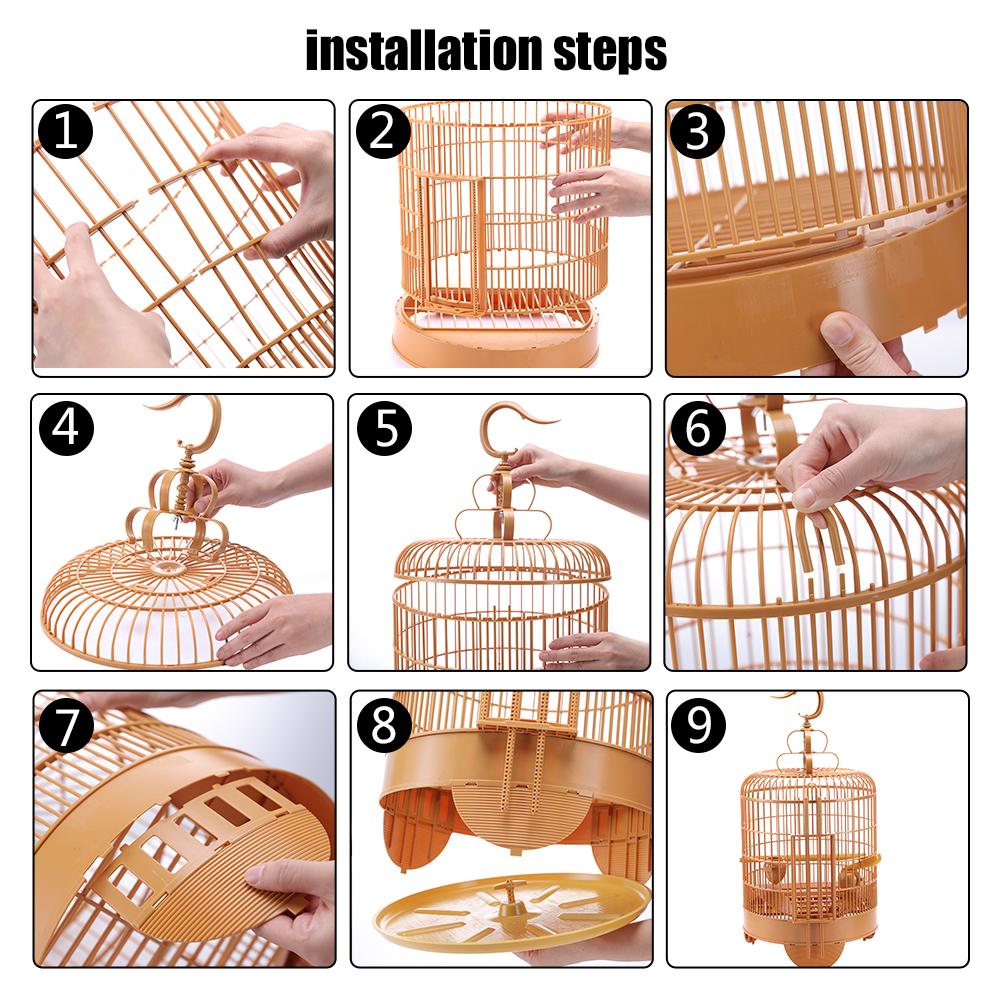 Elegant Birdhouse Cage  Spacious and Stylish Home for Parrots, Cockatiels, and Small Birds